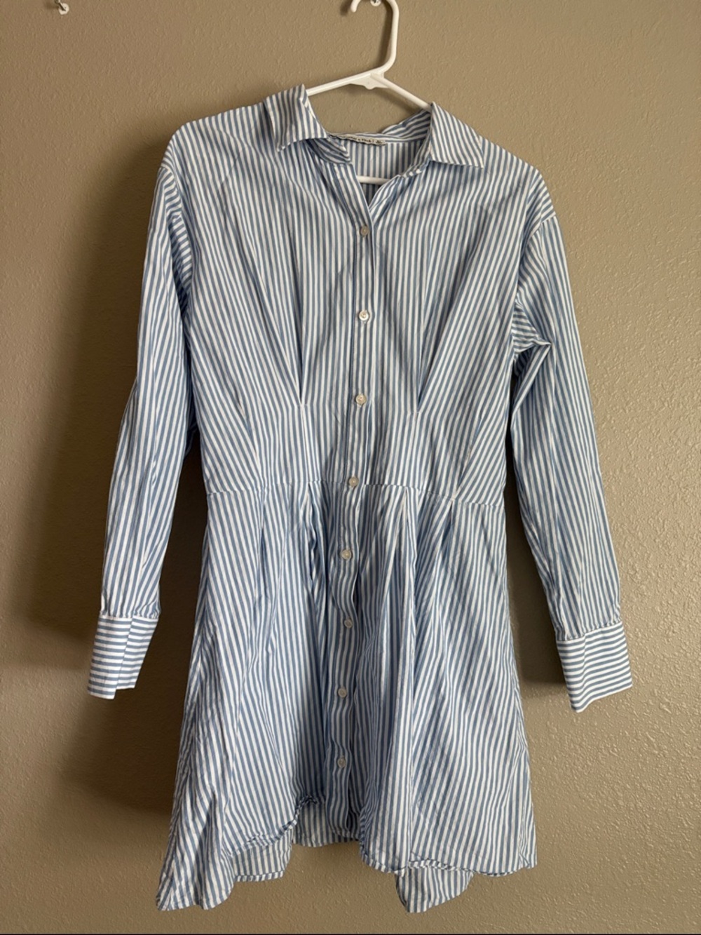 A&F Striped Button Down Mini Dress